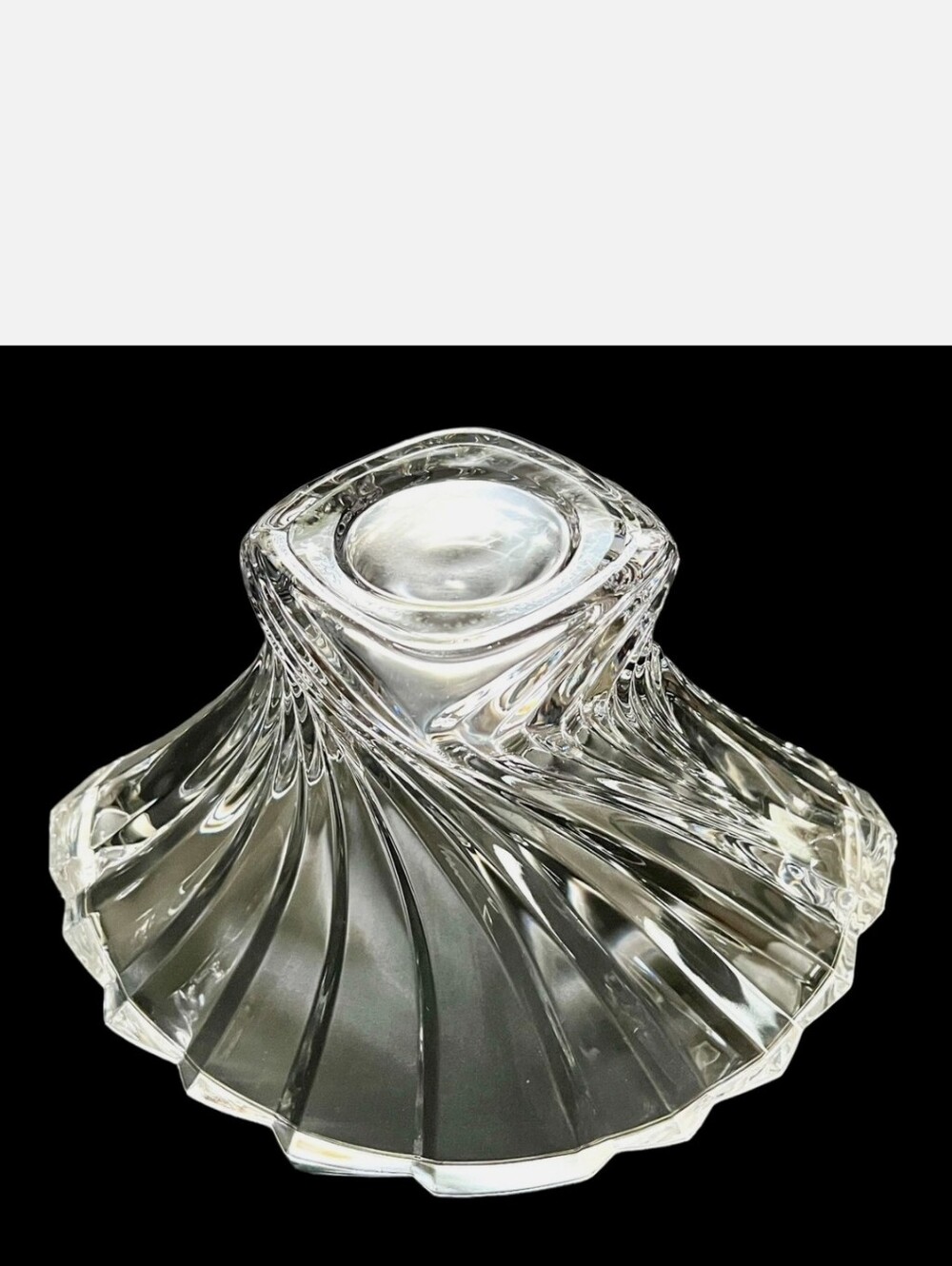Mikasa Flores Flair Crystal Bowl / Vase 8,25 - Picture 6 of 6